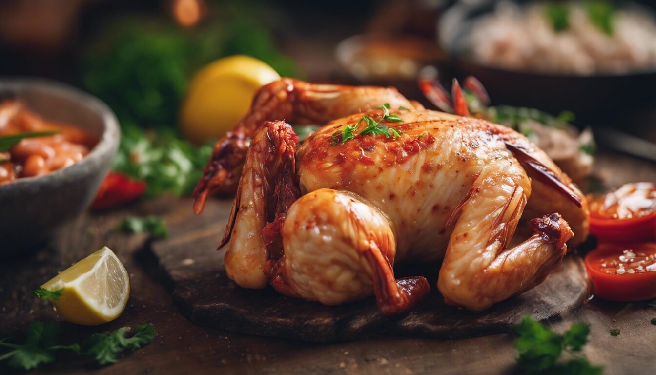 découvrez comment préparer une délicieuse recette de poulet aux gambas à la catalane et régalez-vous avec ce plat savoureux et raffiné.