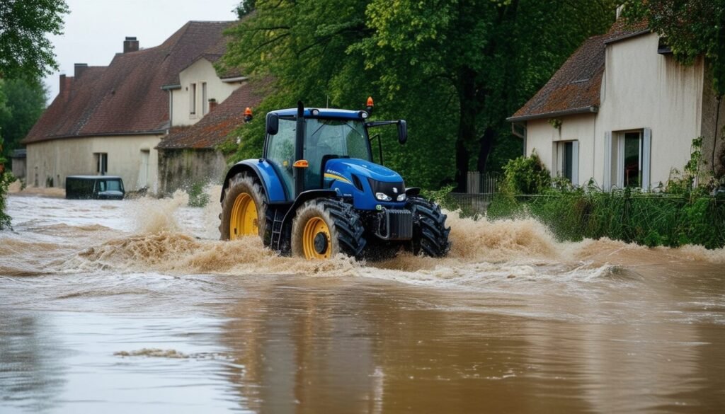 découvrez comment des clients ont été sauvés par un tracteur lors des inondations à nieul près de poitiers dans cet incroyable récit !