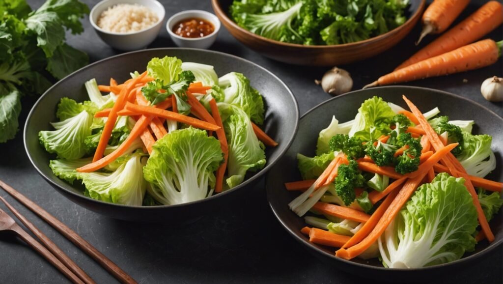 découvrez comment préparer une recette délicieuse de chou chinois et carotte avec cette recette facile et savoureuse. suivez nos étapes simples pour réussir ce plat succulent et équilibré !