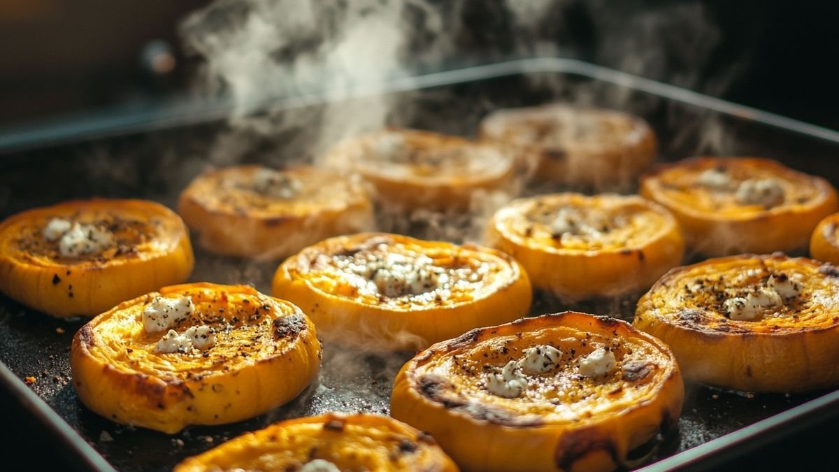 Préparez des bouchées irrestibles : Feuilletés de courge au fromage de chèvre et cumin