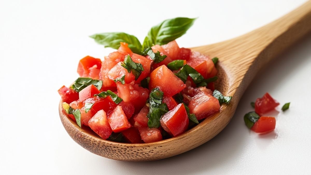 Recette de bruschetta à la tomate et au basilic frais