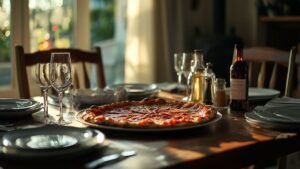 Une pizza qui évoque les saveurs réconfortantes de Maman : un dîner en compagnie de Rénald