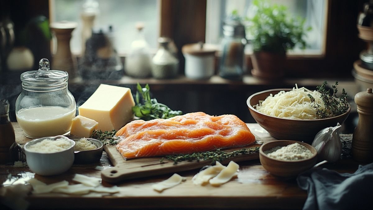 Recetta für Lachs-Lasagne: ein tröstliches Gericht