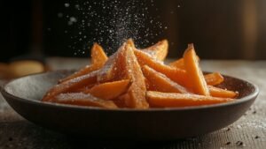 Recette de frite de patate douce croustillante au four