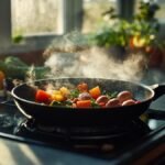 Recette de sauté de kidneys with herbs and fresh vegetables