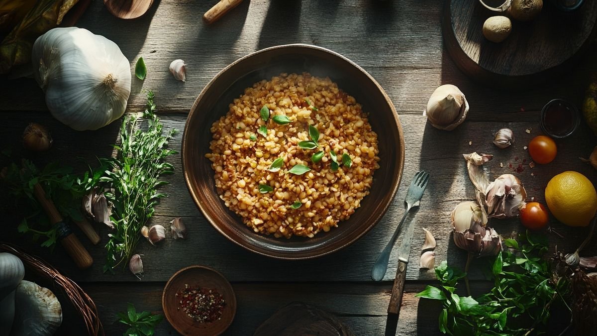 Recette facile de fregola sarda aux légumes méditerranéens