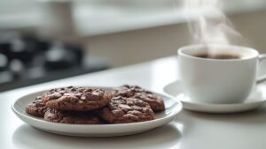 Délicieux biscuits au fudge chocolat et aux pistaches de Katrine Paradis