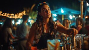Fêno Festival à Caen : Une virtuose du cocktail normand jongle avec les saveurs et les bouteilles