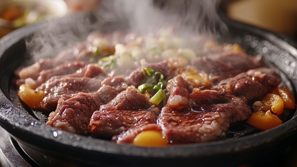 Recette de bulgogi coréen : viande marinée et grillée