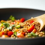 Recette simple spelt with autumn vegetables